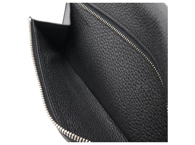 Portafoglio bifold lungo Dogon in pelle nera Hermès Nero - vista 7