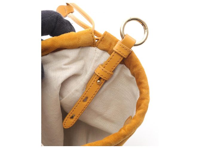 Borsa pochette in suede Miu Miu marrone - vista 3