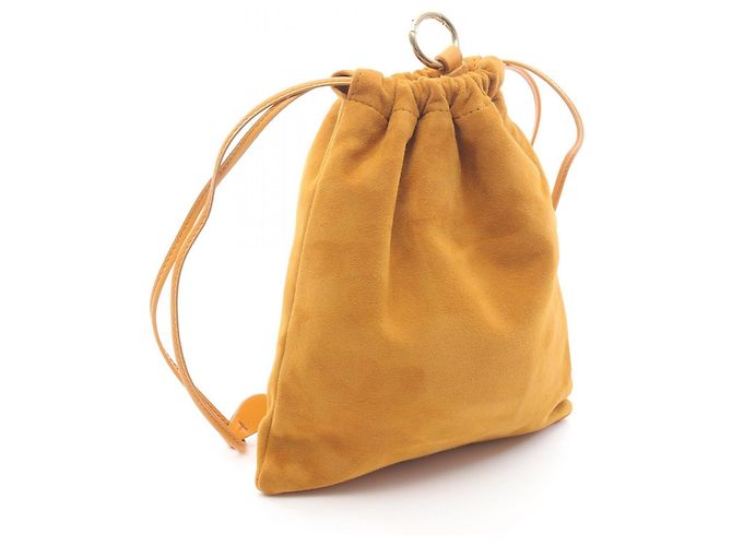 Borsa pochette in suede Miu Miu marrone - vista 4