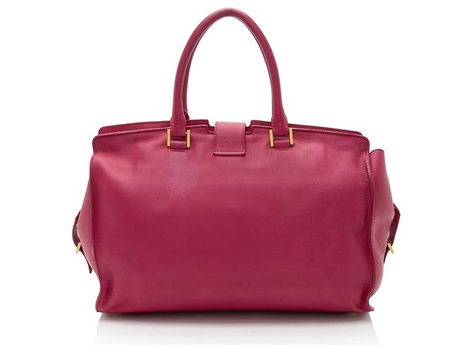 Saint Laurent Klassische Cabas Y Medium Tote aus Kalbsleder Pink - Ansicht 3