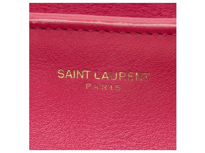 Saint Laurent Klassische Cabas Y Medium Tote aus Kalbsleder Pink - Ansicht 9