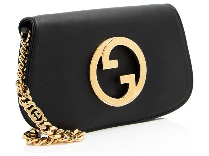 Borsa a Spalla Piccola Blondie in Pelle Gucci Nero - vista 2