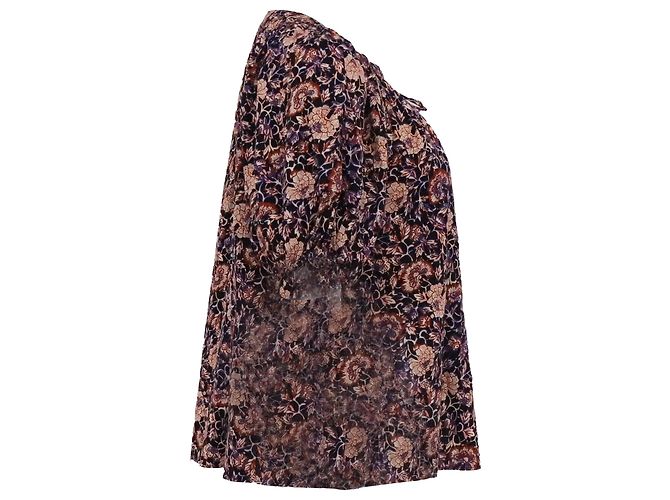 Ulla Johnson Puff Sleeve Bauernbluse aus bedruckter Baumwolle - Ansicht 2