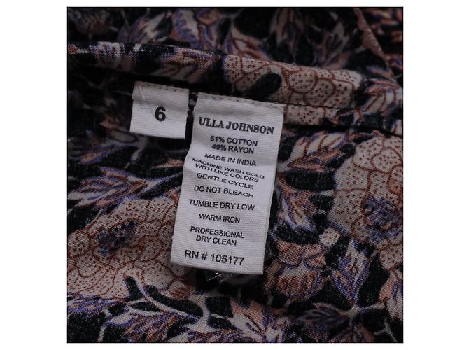 Ulla Johnson Puff Sleeve Bauernbluse aus bedruckter Baumwolle - Ansicht 5