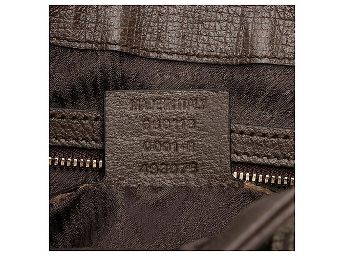 Gucci x Balenciaga BB Supreme Il Progetto Hacker Borsa a Spalla Jackie Piccola Marrone Beige - vista 6