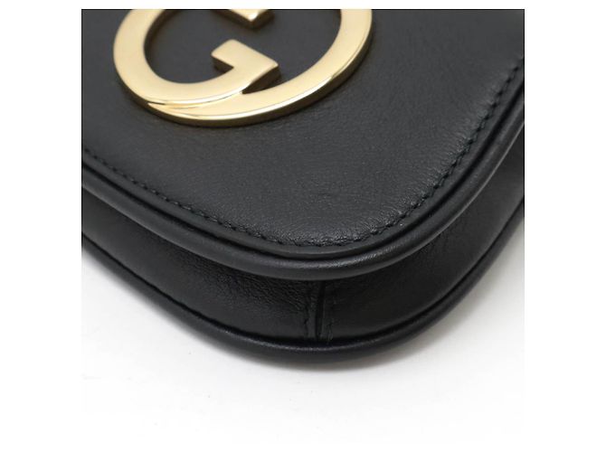 Gucci Blondie Leder Kartenetui mit Umhängegurt Schwarz - Ansicht 3