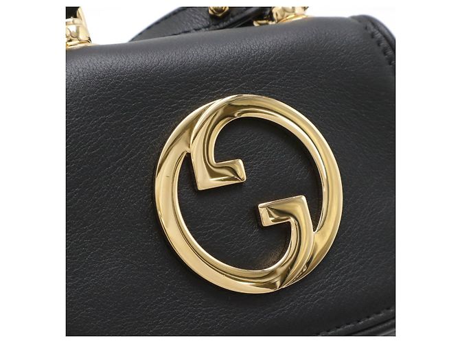 Gucci Blondie Leder Kartenetui mit Umhängegurt Schwarz - Ansicht 4