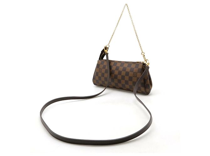 Clutch Eva Damier Louis Vuitton Marrone - vista 2