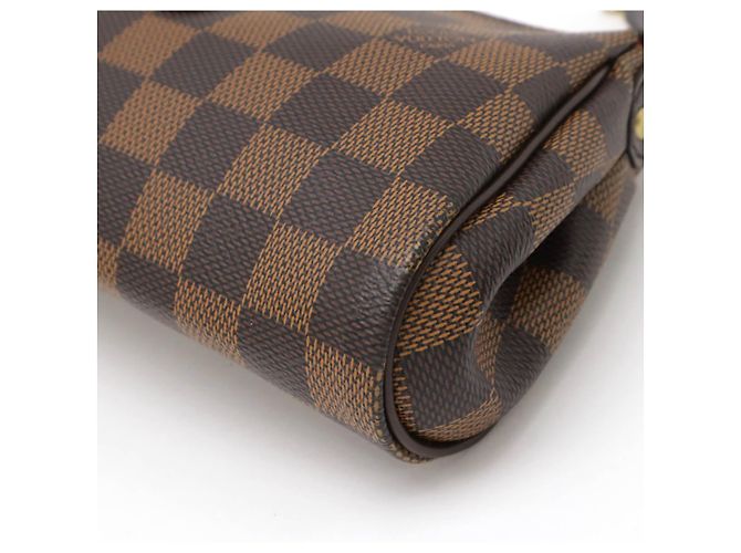 Clutch Eva Damier Louis Vuitton Marrone - vista 3
