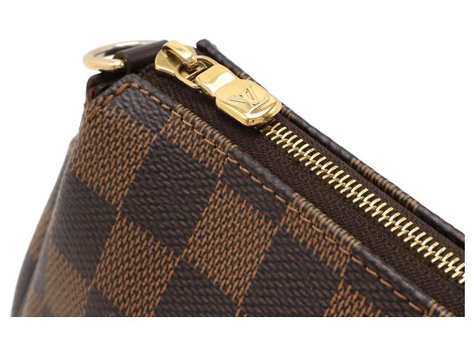 Clutch Eva Damier Louis Vuitton Marrone - vista 5