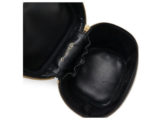 Pochette cosmetica Vanity Bag in caviar Chanel nera Nero - vista 5