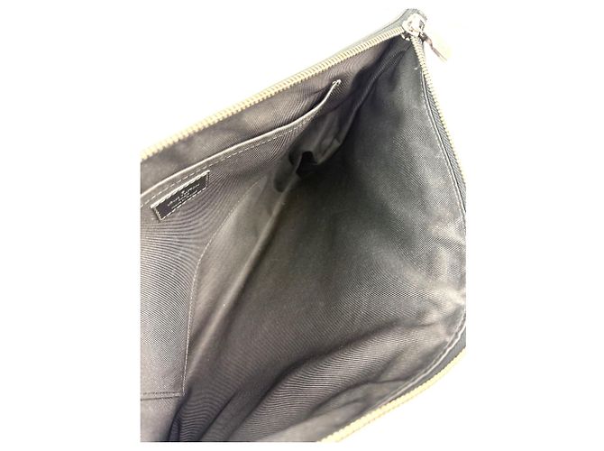 Pochette Clutch Bag Louis Vuitton Monogram Eclipse Nero Discovery GM - vista 3