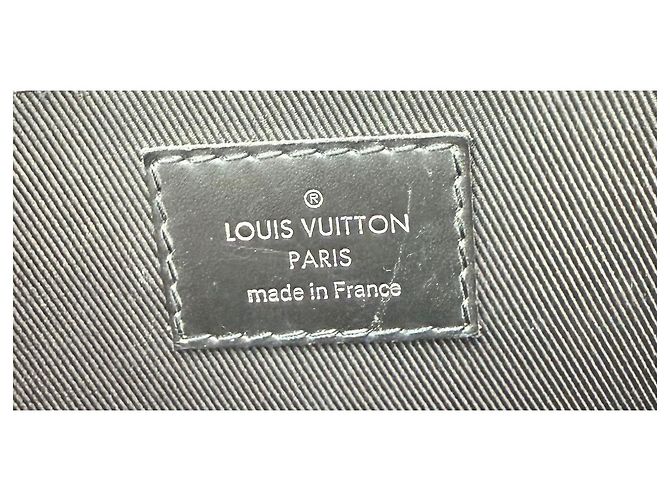 Pochette Clutch Bag Louis Vuitton Monogram Eclipse Nero Discovery GM - vista 5