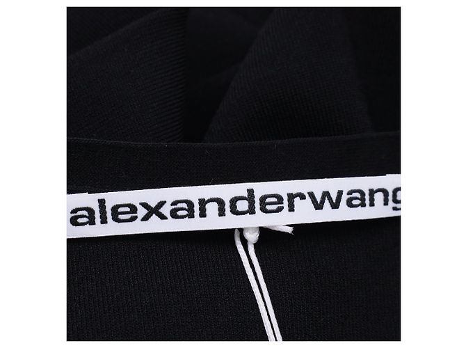 Vestido midi bodycon asimétrico en viscosa negra de Alexander Wang - vista 5