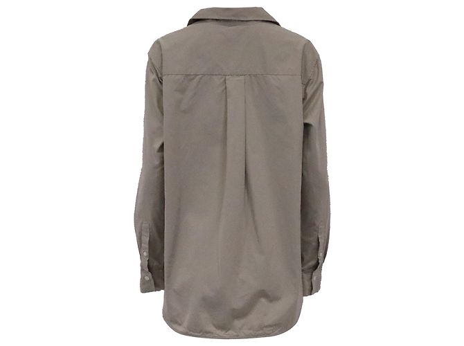 Camicia Bottonata Totême in Cotone Beige - vista 3