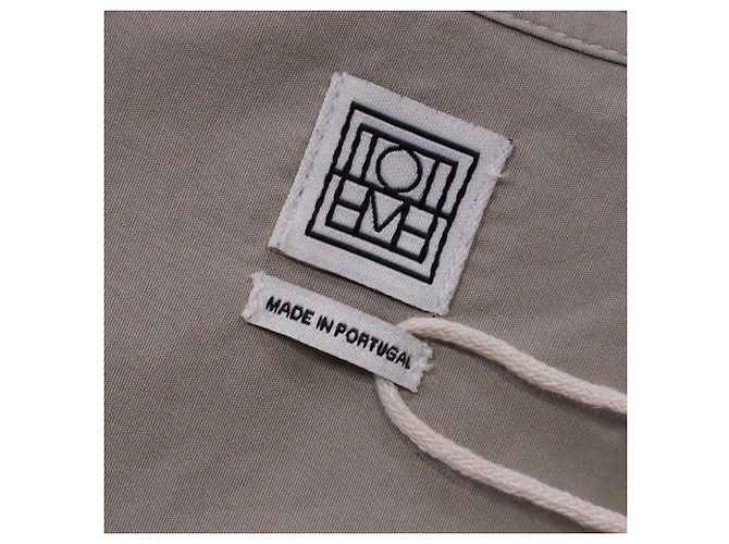 Camicia Bottonata Totême in Cotone Beige - vista 4