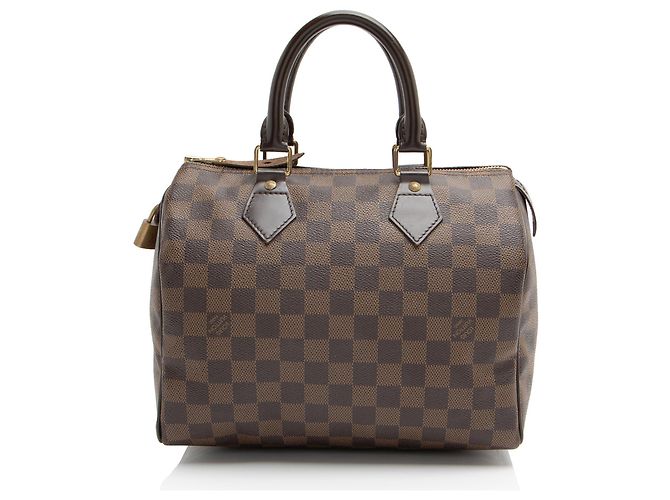 Louis Vuitton Damier Ebene Speedy 25 Tasche Braun - Ansicht 3