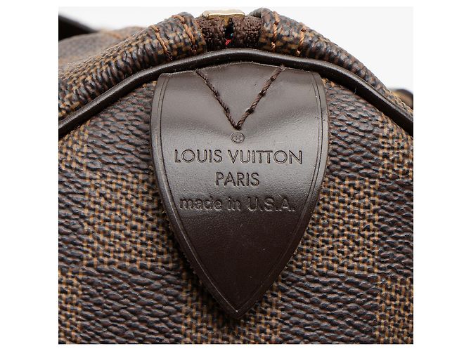 Louis Vuitton Damier Ebene Speedy 25 Tasche Braun - Ansicht 8