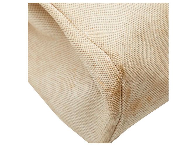 Hermès Zaino Hermes Herbag Ad PM Toile H in pelle Ash Marrone Beige - vista 7