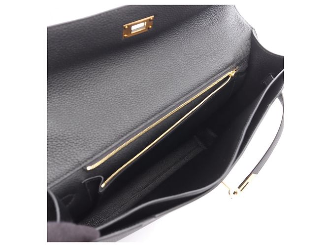 Hermès Borsa da lavoro Hermes Kelly Depeche 36 Nera Nero - vista 6