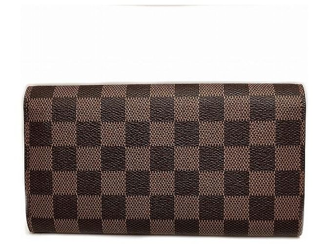 Portafoglio Lungo Damier Sarah di Louis Vuitton Marrone - vista 7