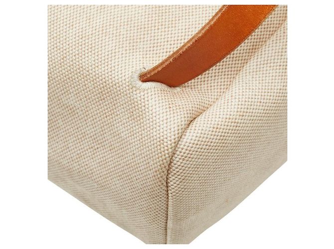 Hermès Herbag Ad MM Toile H Leder Rucksack Braun - Ansicht 5