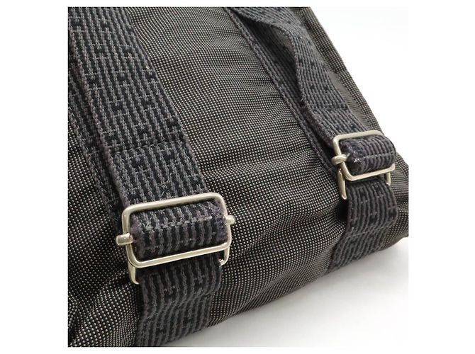 Hermès Hermes Canvas Rucksack Aline PM Grau - Ansicht 8
