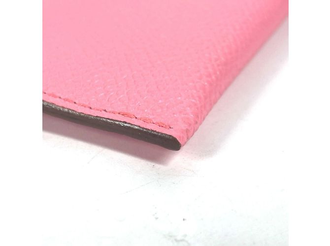 Pochette Piatta Calvi GM di Hermès Marrone Rosa - vista 10