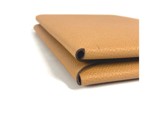 Pochette Piatta Calvi GM di Hermès Marrone Rosa - vista 5