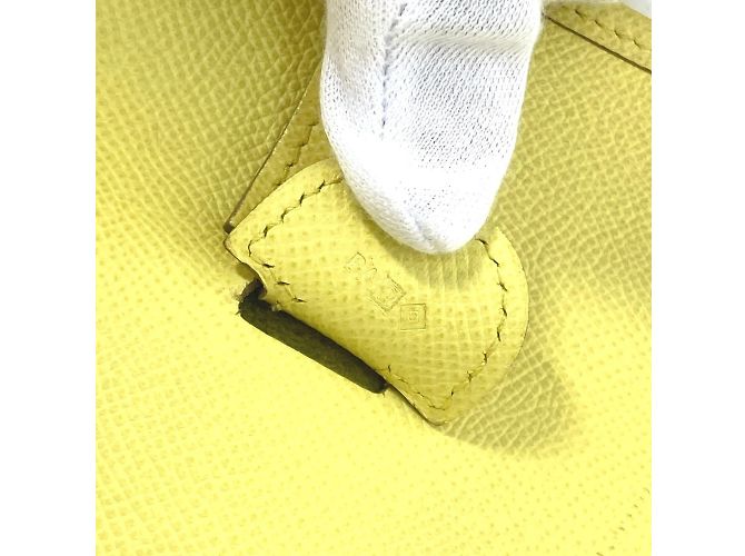 Borsa a tracolla Hermès Evelyn 3 GM D'oro Giallo - vista 10