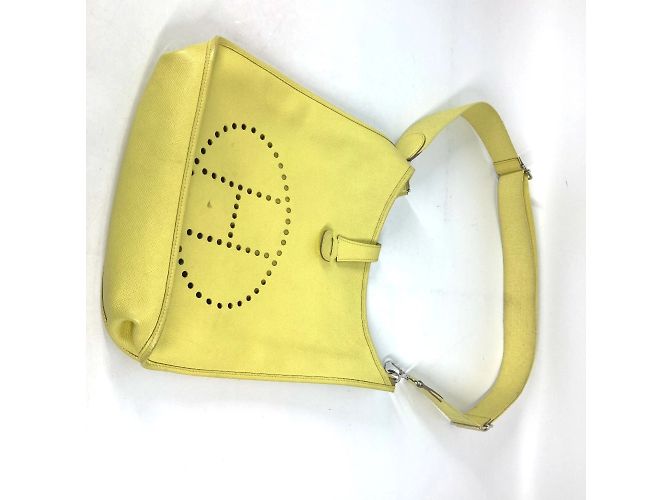 Borsa a tracolla Hermès Evelyn 3 GM D'oro Giallo - vista 11