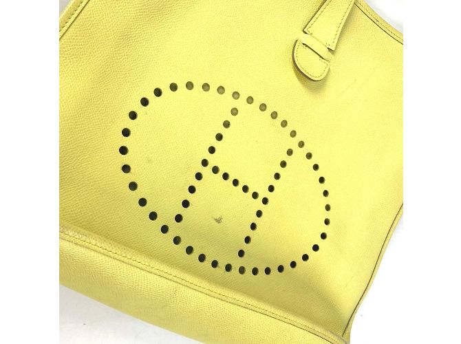 Borsa a tracolla Hermès Evelyn 3 GM D'oro Giallo - vista 8
