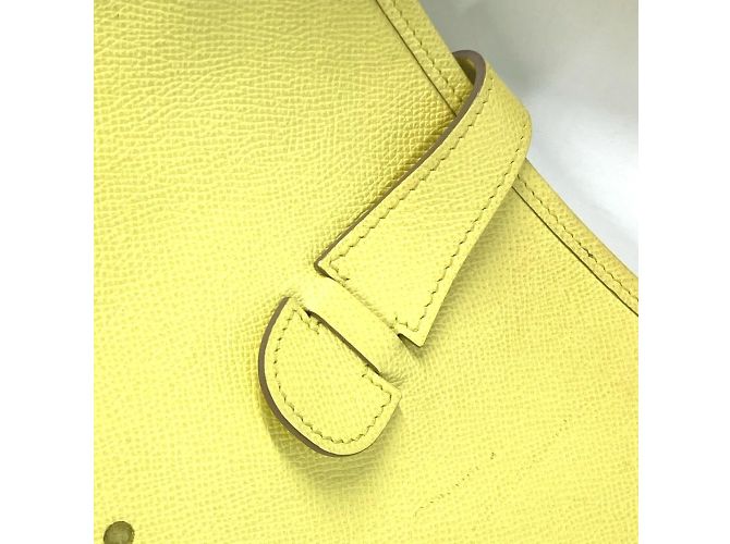 Borsa a tracolla Hermès Evelyn 3 GM D'oro Giallo - vista 9