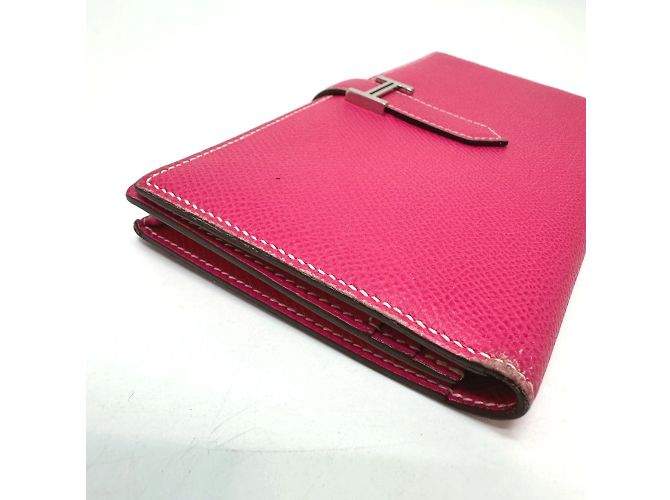 Hermès Cartera Larga Soufflet Bearn Hermes Rosa - vista 4