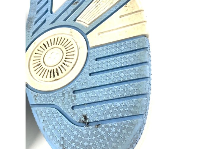 Sneakers basse in pelle blu da uomo Louis Vuitton Bianco - vista 15