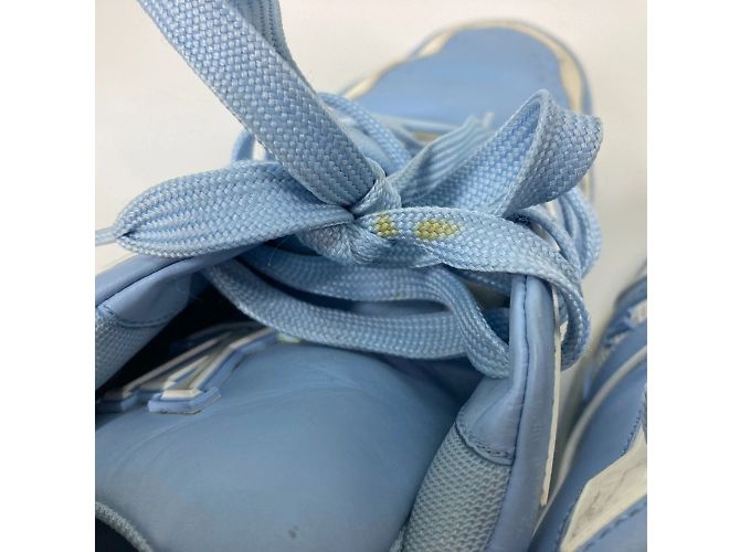 Sneakers basse in pelle blu da uomo Louis Vuitton Bianco - vista 9