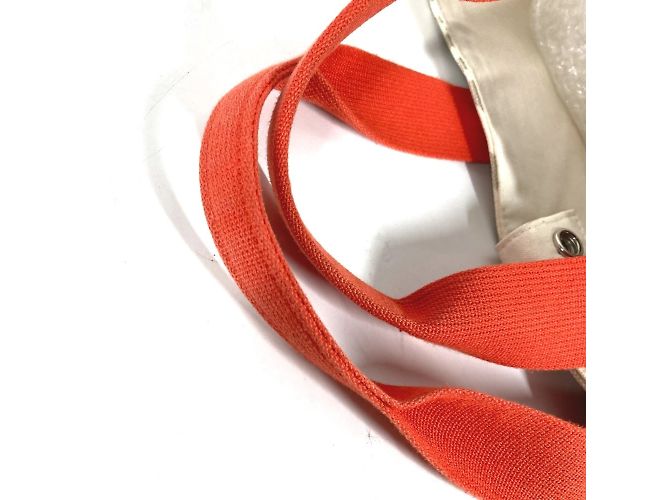 Hermès HERMES Borsa Tote da Spiaggia Beige Arancione - vista 11