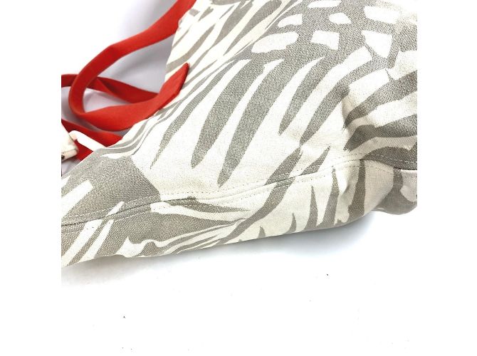 Hermès HERMES Borsa Tote da Spiaggia Beige Arancione - vista 8