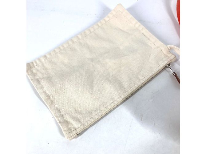 Hermès HERMES Borsa Tote da Spiaggia Beige Arancione - vista 9