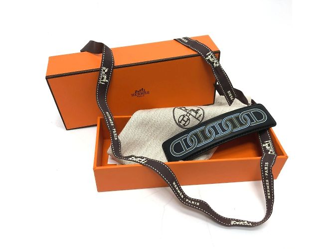 Hermès Accessorio per Capelli Barrette 24° Circuito Carmel Hermes Nero - vista 8