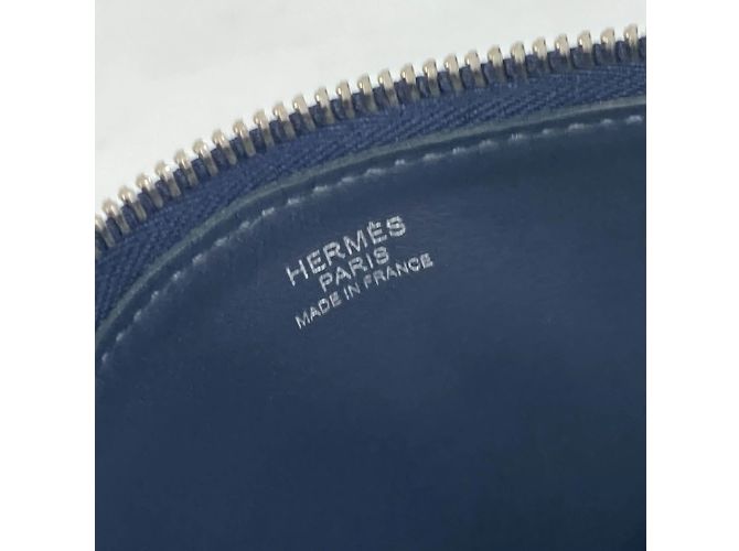 Borsa a tracolla Hermès Ultra Pla GM Blu Blu navy - vista 13
