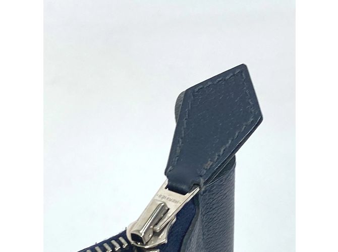 Borsa a tracolla Hermès Ultra Pla GM Blu Blu navy - vista 14