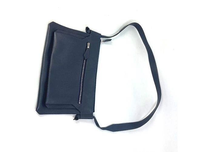 Borsa a tracolla Hermès Ultra Pla GM Blu Blu navy - vista 3