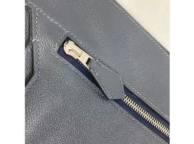 Borsa a tracolla Hermès Ultra Pla GM Blu Blu navy - vista 5