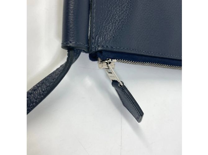 Borsa a tracolla Hermès Ultra Pla GM Blu Blu navy - vista 6