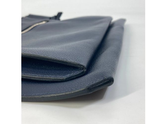 Borsa a tracolla Hermès Ultra Pla GM Blu Blu navy - vista 9