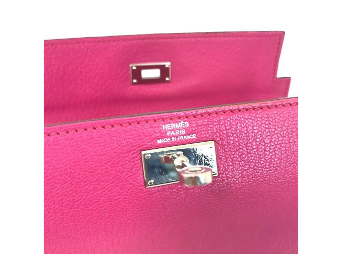 Cartera Larga Kelly de Hermès en Rosa - vista 12