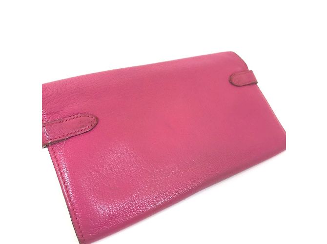 Cartera Larga Kelly de Hermès en Rosa - vista 14