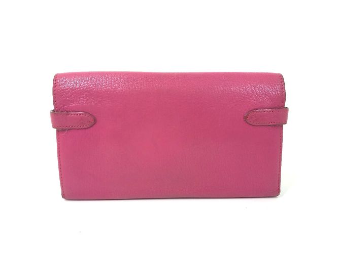 Cartera Larga Kelly de Hermès en Rosa - vista 2