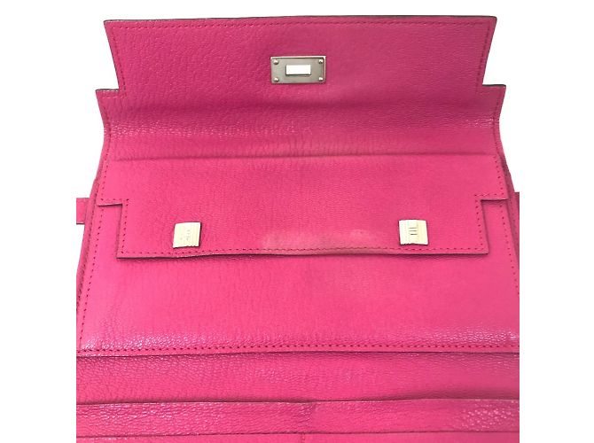 Cartera Larga Kelly de Hermès en Rosa - vista 3